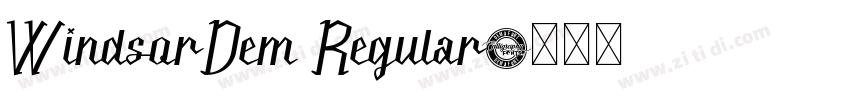 WindsorDem Regular字体转换